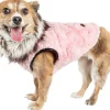 Pet Life ® Luxe 'Pinkachew' Charming Fashion Mink Fur Dog Coat