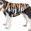 Pet Life ® Luxe 'Tigerbone' Tiger-Patterned Mink Fashion Fur Dog Jacket