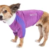Pet Life ® Active 'Chewitt Wagassy' 4-Way-Stretch Yoga Fitness Long-Sleeve Dog T-Shirt