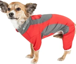 Pet Life ® Active 'Warm-Pup' Stretchy and Quick-Drying Fitness Dog Yoga Warm-Up Tracksuit