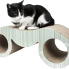 Pet Life ® 'Binocular' Premium Quality Kitty Cat Scratcher Lounger Lounge with Catnip