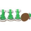 Pet Life ® 'Buckle-Supportive' PVC Waterproof Pet Dog Shoes Sandals - Set Of 4