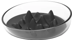 Pet Life ® 'Cirlicue' Mountain Shaped Modern Slow Feeding Pet Bowl