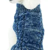 Pet Life ® Classical 'True Blue' Heavy Cable Knitted Ribbed Fashion Dog Sweater