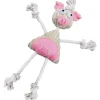 Pet Life ® 'Doll Mannequin' Natural Jute and Rope Squeak Dog Toy
