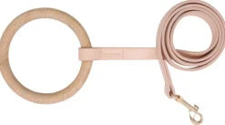 Pet Life ® 'Ever-Craft' Boutique Series Beechwood and Leather Designer Dog Leash