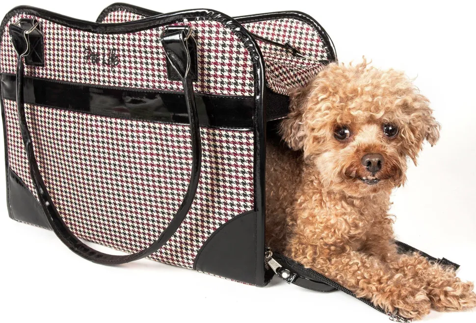 Pet Life ® Exquisite Airline Approved Designer Travel Pet Dog Handbag Carrier
