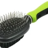 Pet Life ® Flex Series 2-in-1 Dual-Sided Pin and Bristle Grooming Pet Brush