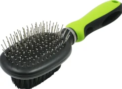 Pet Life ® Flex Series 2-in-1 Dual-Sided Pin and Bristle Grooming Pet Brush