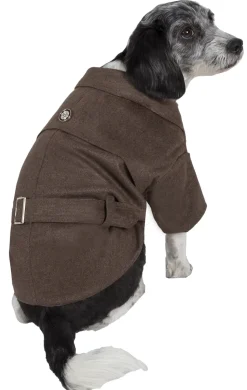 Pet Life ® 'Galore Back-Buckled' Fashion Wool Dog Jacket Coat