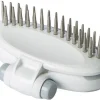 Pet Life ® 'Gyrater' Swivel Travel Dual-Rowed Grooming Undercoat Pet Rake