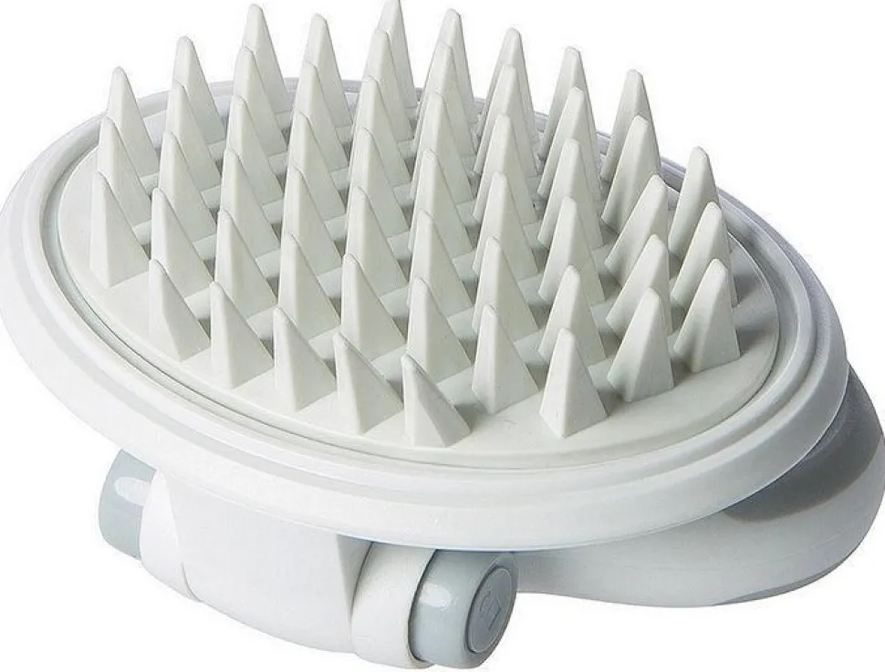 Pet Life ® 'Gyrater' Swivel Travel Silicone Massage Grooming Pet Brush