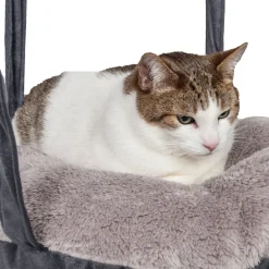 Pet Life ® 'Kittyhaus' Dual-Lounge Hanging Relaxing Kitty Cat Pillow Bed Hammock Lounger