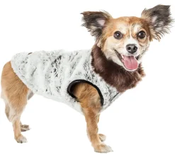 Pet Life ® Luxe 'Purrlage' Pelage Designer Fashion Fur Dog Coat
