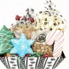 Pet Life 7 Piece Large Christmas Dog Biscuits and Treats Holiday Gift Set