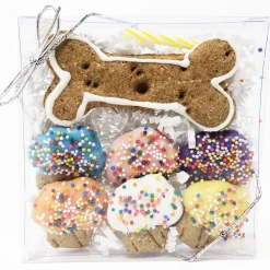 Pet Life 7 Piece Mini Muffin and Bone Whole Wheat Oat and Yogurt Dog Biscuit Set