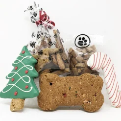 Pet Life 5 Piece Small Christmas Dog Biscuits and Treats Holiday Gift Set