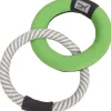 Pet Life ® 'Ring Toss' Dual-Connecting Jute Rope and Floating Ring Dog Toy
