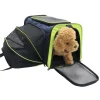 Pet Life ® 'Roomeo' Airline Approved Dual Expandable and Folding Collapsible Fashion Travel Pet Dog Carrier Crate