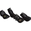 Pet Life ® Ruff Suede High-Support Dog Shoes Sneakers Booties - Set of 4