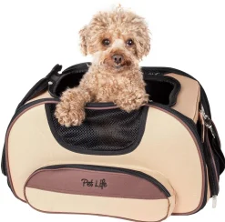 Pet Life ® 'Sky-Max' Airline Approved Designer Sporty Collapsible Travel Fashion Pet Dog Carrier