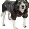 Pet Life ® Track-Collared' Metallic Ultra Fur 3M Insulated Pet Dog Jacket