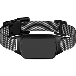 Pet Life ® Tutor-Bark LED 1-to-2 Dog 1,000 Foot Range 8-Level Vibration and Tone Training Dog Collar Additional Receiver - Black