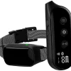 Pet Life ® Tutor-Bark LED 1-to-2 Dog 1,000 Foot Range 8-Level Vibration and Tone Training Dog Collar - Black