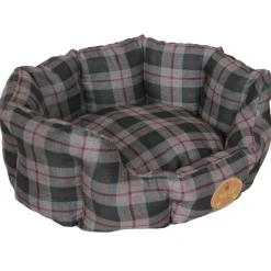 Pet Life ® 'Wick-Away' Wick-proof Nano-Silver and Anti-Bacterial Water Resistant Rounded Circular Pet Dog Bed Lounge