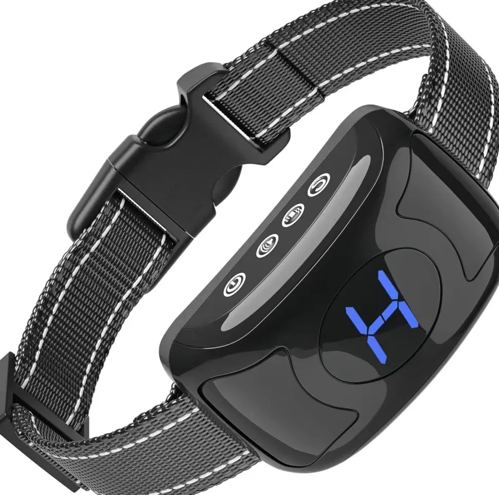 Pet Life ® Woofade 3-Level Sensitivity of Tone and Vibration Anti-Bark Dog Collar