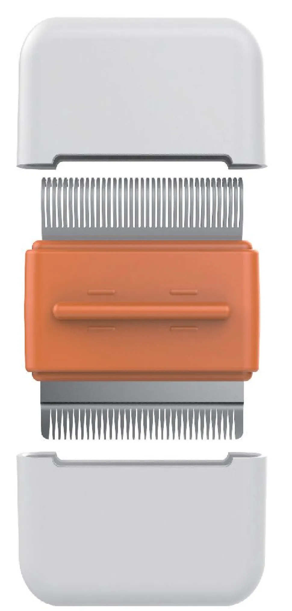 Pet Life ® 'Zipocket' 2-in-1 Underake and Stainless Steel Travel Grooming Pet Comb