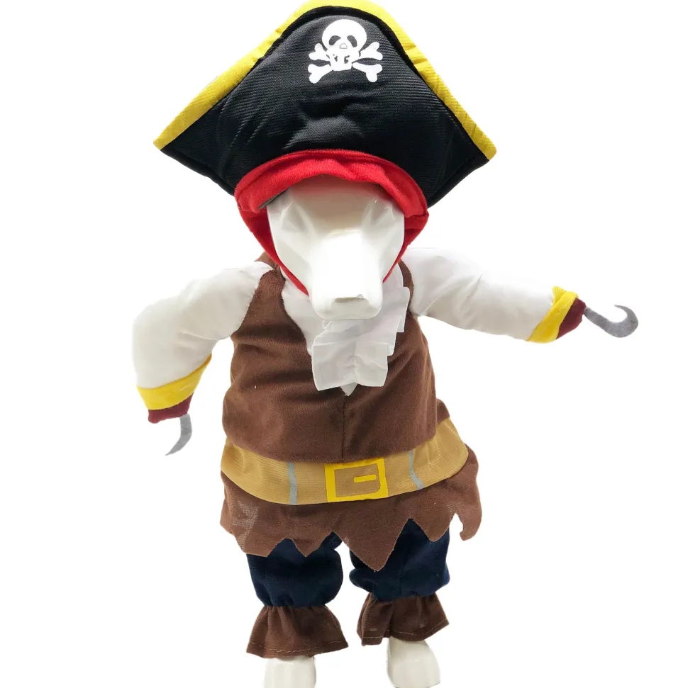 Pet Life 'Captain Snuggles' Pirate Pet Dog Costume Uniform