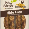 Pet 'N Shape Chik 'N Peanut Butter Retriever Roll Hide-Free Dog Treat - 7 in - 6 Count