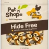 Pet 'N Shape Chik'n Knotted Bones Hide-Free Dog Treat - 30 Count