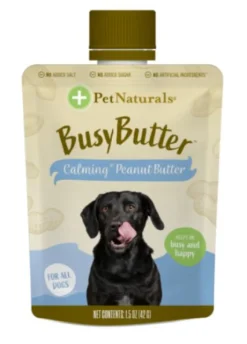 Pet Naturals of Vermont Busy Butter PDQ Chewy Dog Treats - 6 ct Peanut Butter Pouch Display
