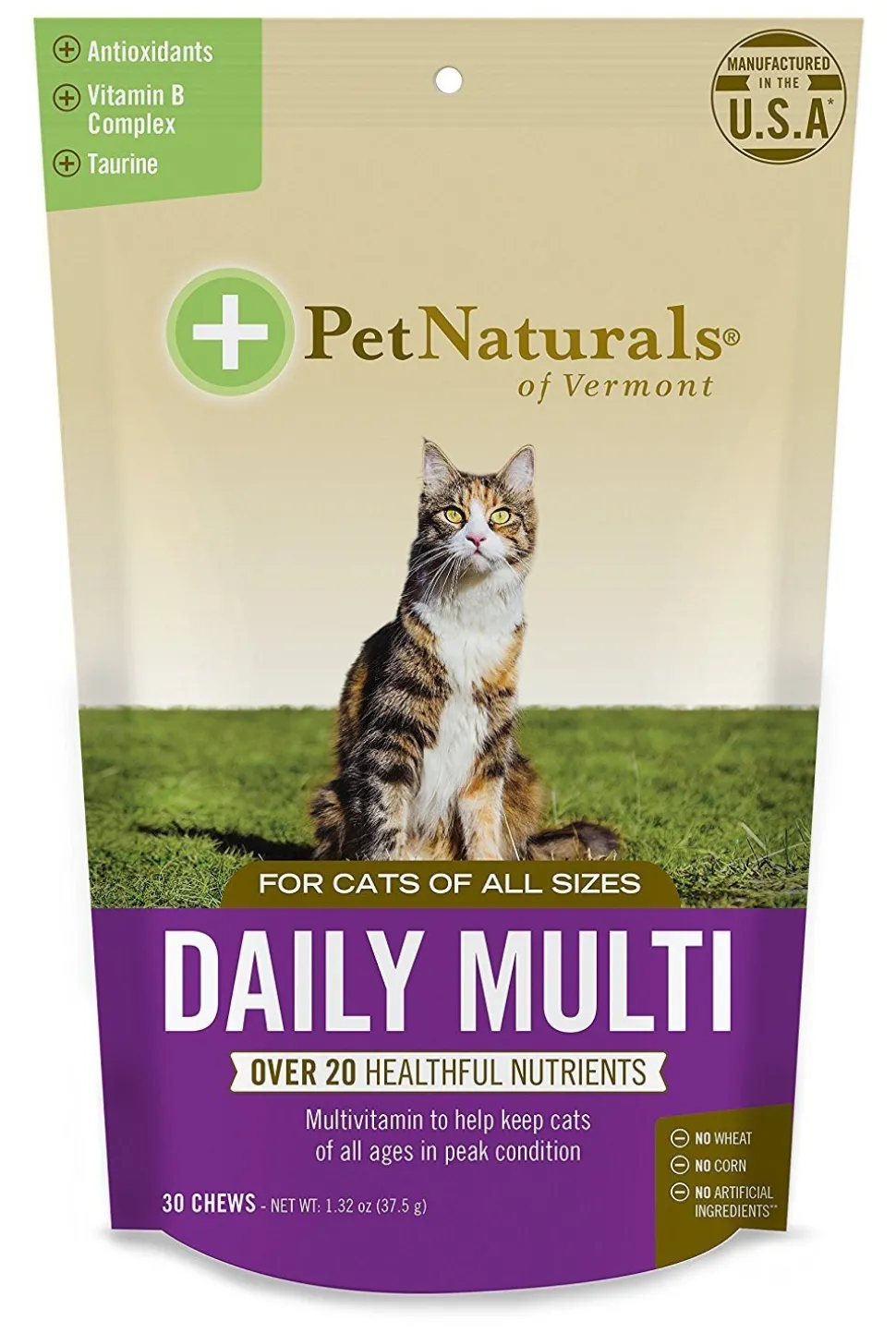 Pet Naturals of Vermont Daily Multi-Vitamin for Cats - 30 ct Pouch
