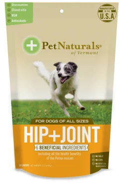 Pet Naturals of Vermont Hip & Joint Dog Supplements - 60 ct Pouch