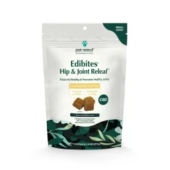 Pet Releaf Edibites Peanut Butter/Banana Hip & Joint Hardchew Dog Treats for Small Dogs - 7.5 oz Bag