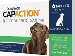 Petaction Capaction Tablets for Dogs - Under 25 Lbs - 6 Pack