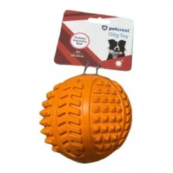 Petcrest Dog Toy Rubber Trout Ball Dog Toy - 4 In