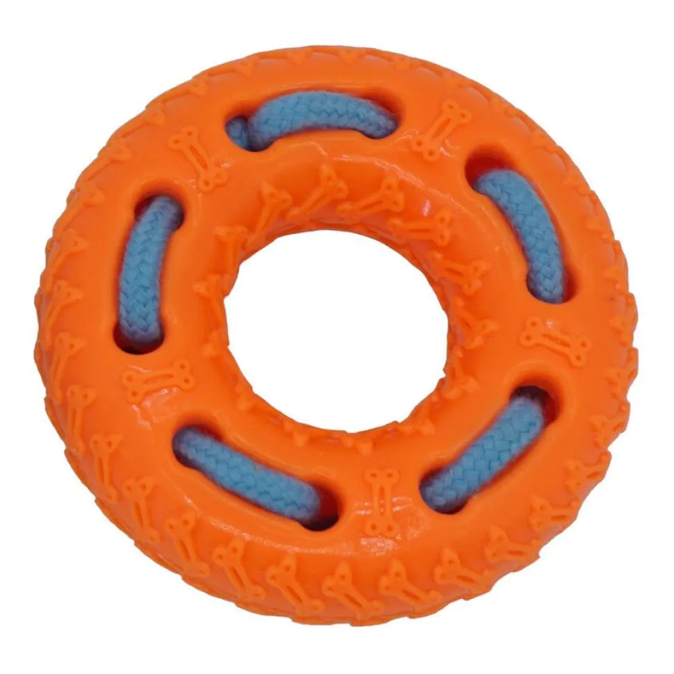Petcrest TPR Toy Tire Dog Toy - 5 In