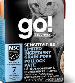 Petcurean 30/100g Petcurean GO! Sensitivities LID Grain-Free Pollock Recipe Dry Cat Food