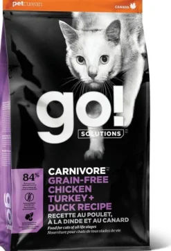 Petcurean 30/100g Petcurean GO! Carnivore Grain-Free Chicken, Turkey & Duck Cat Dry Cat Food