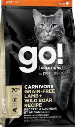 Petcurean 30/100g Petcurean GO! Carnivore Grain-Free Lamb & Wild Boar Cat Dry Cat Food