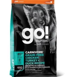 Petcurean GO! Carnivore Grain-Free Chicken, Turkey & Duck Adult Dry Dog Food - 12 lb Bag