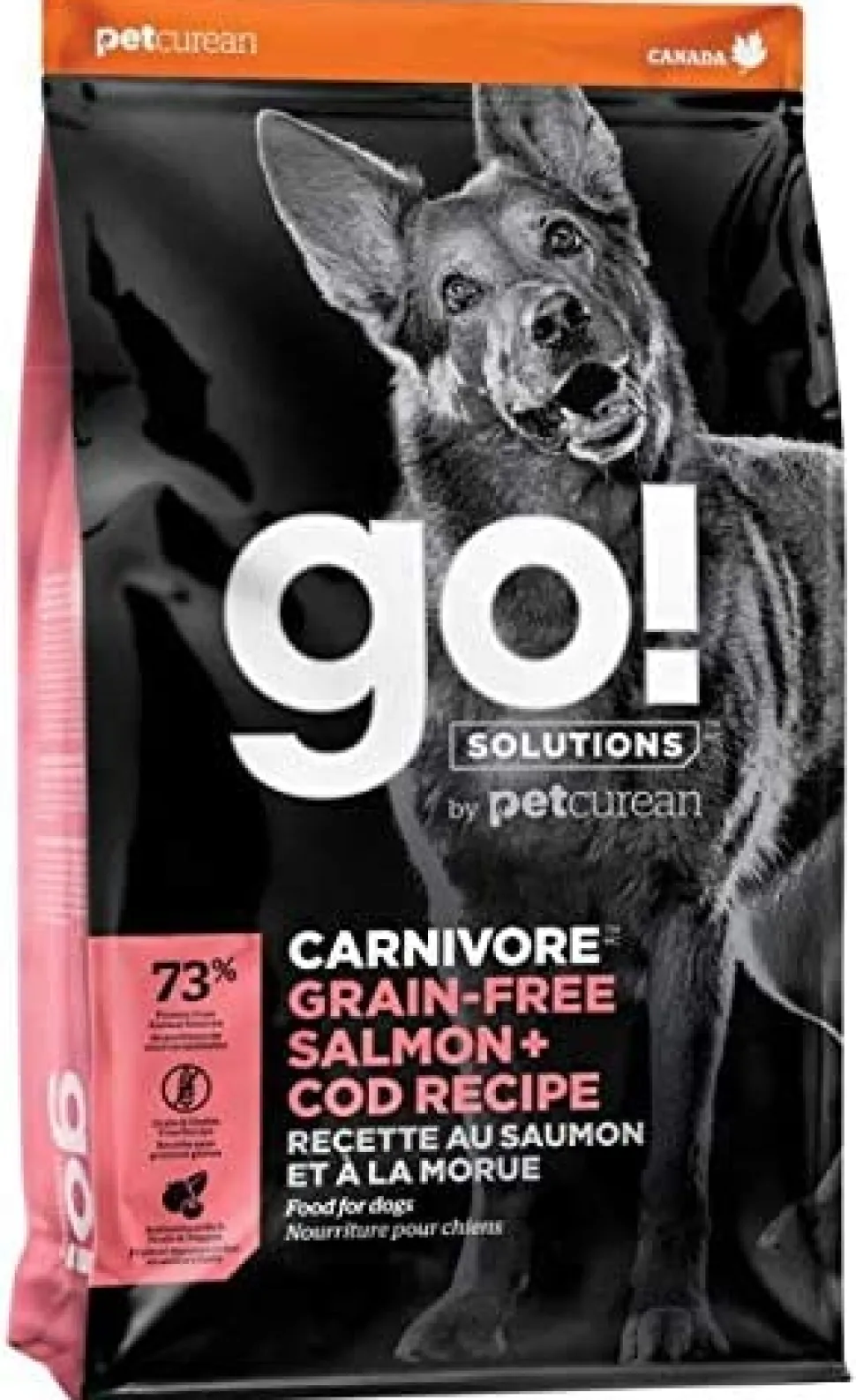 Petcurean GO! Carnivore Grain-Free Salmon & Cod Dry Dog Food - 12 lb Bag