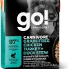 Petcurean GO! Carnivore Grain-Free Chicken, Turkey & Duck Stew Wet Dog Food - 12.5 oz - Case of 12