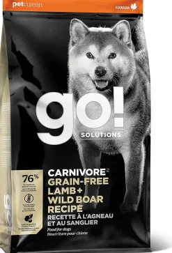 Petcurean GO! Carnivore Grain-Free Lamb & Wild Boar Dry Dog Food - 3.5 lb Bag