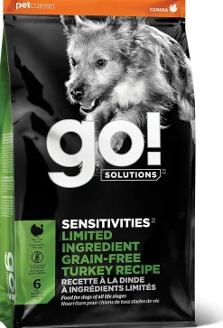 Petcurean GO! Sensitivities LID Turkey Recipe (6 per bale) Dry Dog Food - 3.5 lb Bag