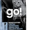 Petcurean GO! Sensitivities LID Grain-Free Pollock Recipe Dry Cat Food - 8 lb Bag